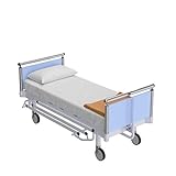 3 Piece Hospital Bed Sheet Set, Premium 100% Cotton 400 Thread-Count, Rich Soft Silky Sateen Weave, Fitted Flat Pillowcase Set, for Massage Table, Hotel (Standard Size 36x80x8 Inches, White)