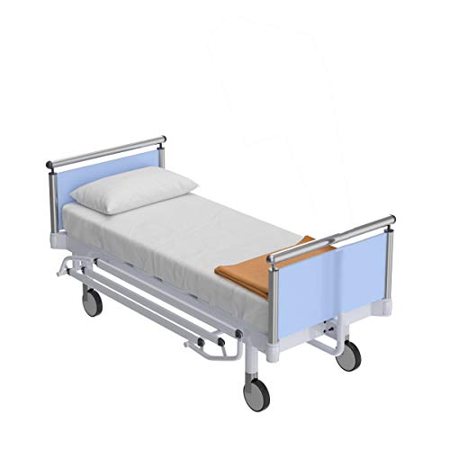 3 Piece Hospital Bed Sheet Set, Premium 100% Cotton 400 Thread-Count, Rich Soft Silky Sateen Weave, Fitted Flat Pillowcase Set, for Massage Table, Hotel (Standard Size 36x80x8 Inches, White)