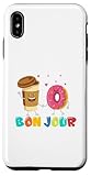 Installation facile Coque pour iPhone XS Max Donuts et café Bonjour