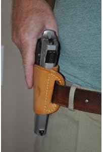 Tan Leather Belt Slide Side Holster for Kel-Tec P-9, P11, P40