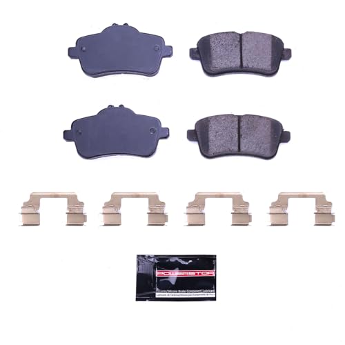 Image of PowerStop Rear Brake Pads for Mercedes-Benz GL63 AMG 2013-16 |GLE350 2019 |GLE350d 2016 |GLE63 AMG 2016-19 |GLE63 AMG S 2016-19 - Z17 Ceramic Brake Pads with Installation Hardware, 17-1630