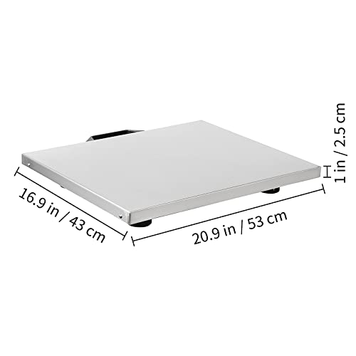 Digital Livestock Scale 400Lbs X 0.2Lbs Pet Vet Scale Large Platform 20.5X16.5 Inch Stainless Steel Industrial Floor Scale Postal Shipping Scale Pig Scale Dog Weight Scale For Office Home Gym #TOP6