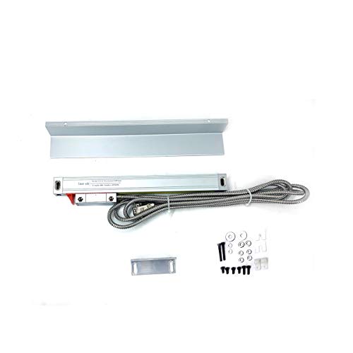 Cozyel 2 Axis 3 Axis Lathe Linear Scale 600mm with Accuracy 0.0002 Optical Length Precision Linear Scale Aluminum Body for Mill Milling Lathe Machine with Accessories (600mm/24)