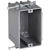 Newhouse Hardware New Work Electrical Nail Outlet Box for Residential and Light Commercial Remodel, 1 Gang 18cu in, UL Certified