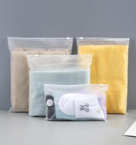 Image of ZURATO Polyethylene 5pc Set Transparent Packing Bags for Travelling, Zip Bags for Clothes, Cosmetic, Jewellery, Tolitary, Shoes Storage Bag for Travel Organizer, Zip Lock Bag with Air Vent Hole(1 Set)