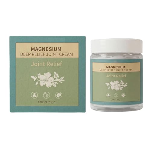 Crema calmante de magnesio todo en – de los nervios Árnica Mentol MSM | Loción muscular de rápida absorción | Cuidado corporal natural para el dolor lumbar de las articulaciones de los pies