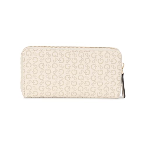Image of Guess Women's Beige Printed Wallet| Ladies Purse Handbags | Gift For Ladies