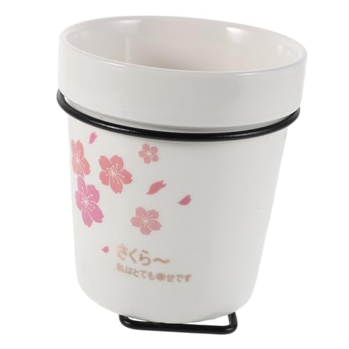 PRETYZOOM Ceramic Chopstick Storage Rack Chopsticks Basket Easy to Clean Kitchen Utensil Draining Stand Wall Mount Organizer