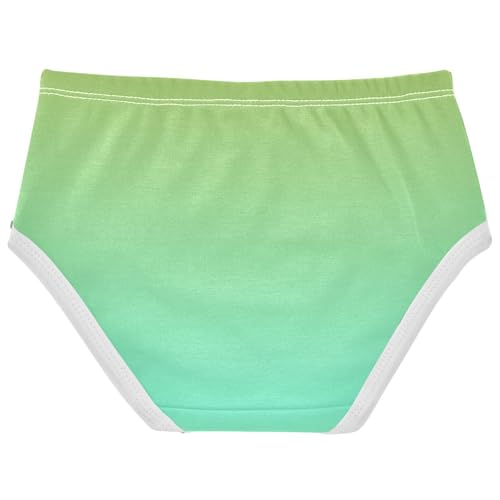 Joisal Ombre Green Aqua Gradient Girls Underwear Toddlers 2t Cotton Panties for Girl Designer Briefs Girls Undies2