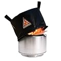 Tame the Flame Fire Pit Cover for Solo Stove Bonfire & Hot Shot Explorer, All-Weather Waterproof & Fireproof Lid, Fits Round Firepits Up to 20 inches in Diameter