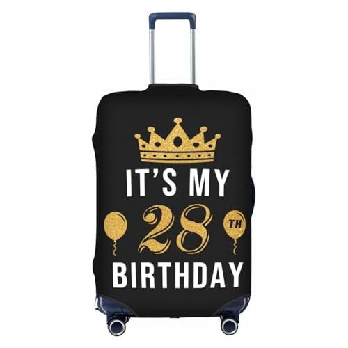 Travel Luggage Cover It‘s My 28th Birthday Fashion Washable Baggage Suitcase Protector Fit For Luggage Large