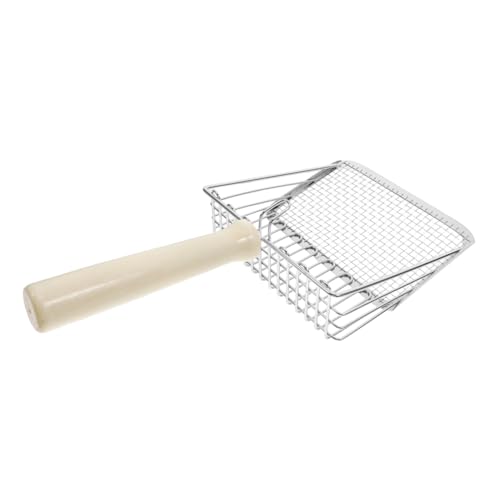 SUPVOX Stainless Steel Cat Litter Scoop Small Size Nonstick Litter Sifter Easy to Store