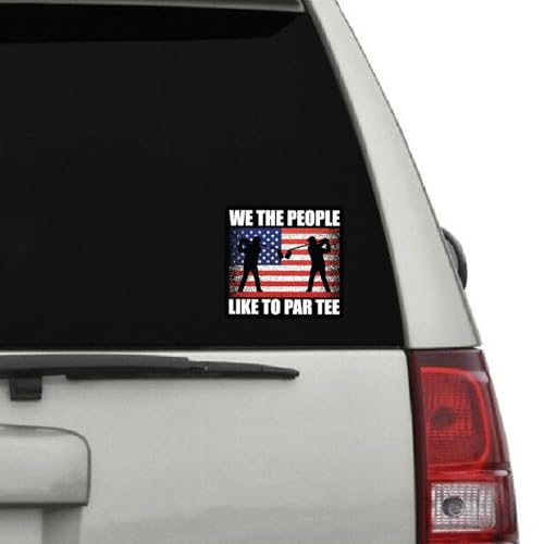 Image of Funny Golf Stickers - 5 Inch Waterproof Vinyl Decals - Choose from 10 Humorous Designs - Perfect for Cars, Golf Carts, Laptops, Windows, Bumpers & More (Par Tee)