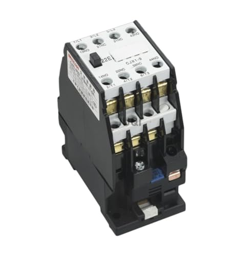 Contacteur CA CJX1-9/22 triphasé 380V 9A relais de commande rail DIN - 3