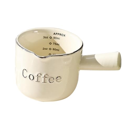 JISADER Milk Jug 90ml Milk Warmer Pot 90ml Mixing Mug Butter Melting Pot for Restaurant Bar