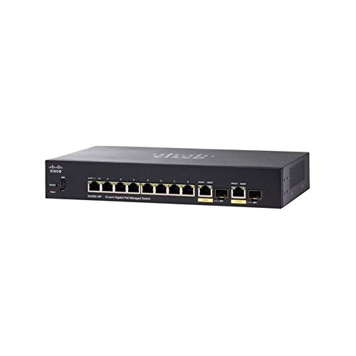 Image of Cisco Remanufactured SG350-10 Managed Switch with 10 Gigabit Ethernet (GbE) Cisco Small Business Product Enhanced Limited Hardware Warranty (SG350-10-K9-NA-RF)