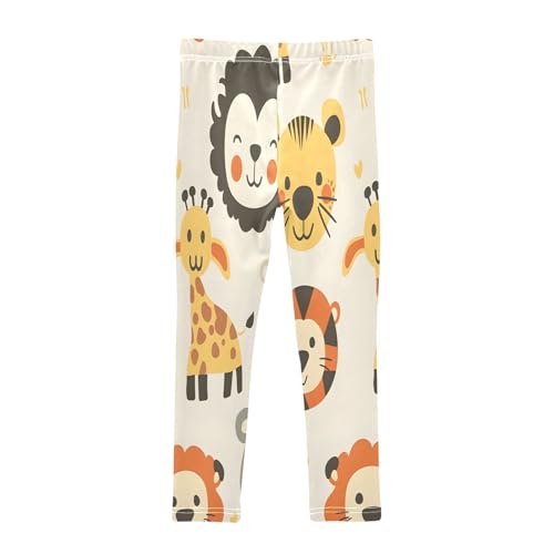 Toddler Girls Leggings Printed Yoga Pants Leggings Giraffe Lion Tiger for Kids2