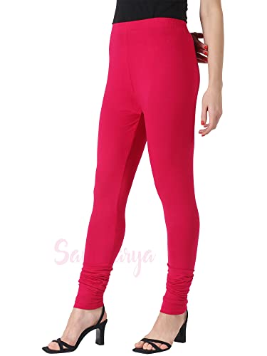Image of Saundarya Women's Regular Fit Ankle Length Leggings Sizes: Small Size (S /M) for 26-30 inches Waist, Regular Size (L /XL) for 30-36 inches Waist and Plus Size (Plus Size for 36-42 Inches Waist)