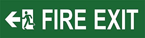 999Store office supplies sunboard Fire exit in Left Hospital and School Sign Board sticker signage (10x38 Cm) (B07G2HXCVM) Amazon Price History, Amazon Price Tracker
