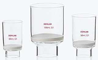 DONLAB EEB0101 Glass 100ml High Form Gooch Crucible with Fritted Disc G1 Pore Size 50-70μm