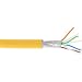 Produktbild InLine 76899Y Patchkabel, S/FTP (PiMf), Cat.6A, 500MHz, halogenfrei, Kupfer, gelb, 100m