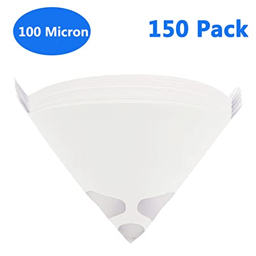 150 Pack 100 Micron Paint Cone Paint Strainers, Terberl 100 Micron Paint Filter with Fine Nylon Mesh - Automotive, Spray Guns, Arts & Crafts, Hobby & Painting Projects