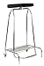 Produktbild APS Tret-Beutelhalter, handkontaktloser Mülleimer mit Trittmechanismus, Trittmülleimer mit 2 Lenkrollen, geeignet für Müllbeutel bis 120 Liter, BxTxH: 59 x 43 x 96 cm, Edelstahl