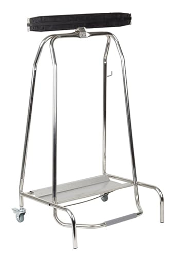 APS poubelle à pédale 59 x 43 cm, H: 96 cm acier inoxydable