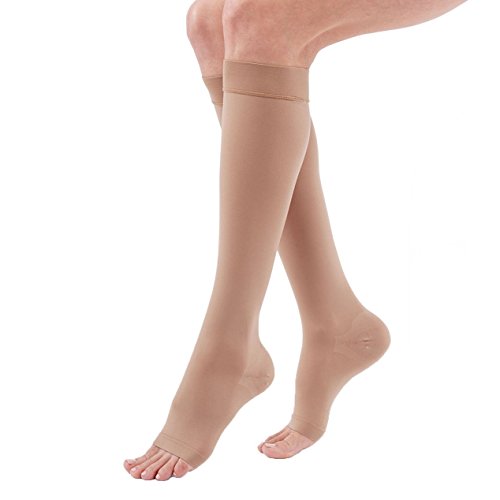 Image of Duomed Advantage 20-30 mmHg, Calf High, Open Toe