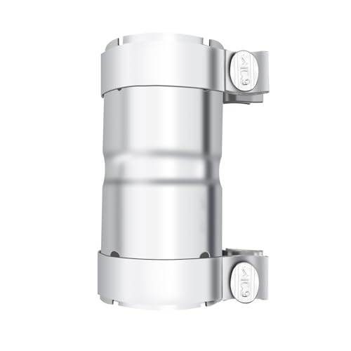 Stainless Steel 2.5 to 2.5 Inch Exhaust Adapter, 2.5" ID Exhaust Reducer Connector Pipe with Clamp by peastorm - Used condition - CA$15.52