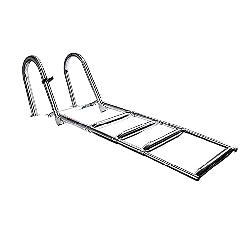 Escalera telescópica 4 escalones para piscina con barandal miniatura 7