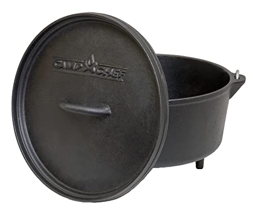 Camp Chef 12" Cast Iron Deep Dutch Oven, True Seasoned Finish Cast Iron, Volume 8 Qt #TOP15
