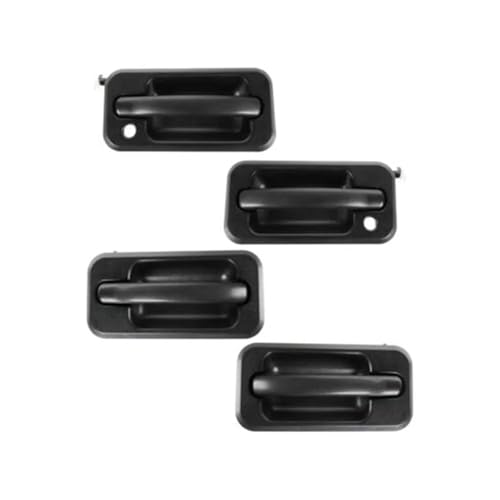 Poignées de porte extérieures H2 noires lot de 4 pour remplacer les pièces cassées