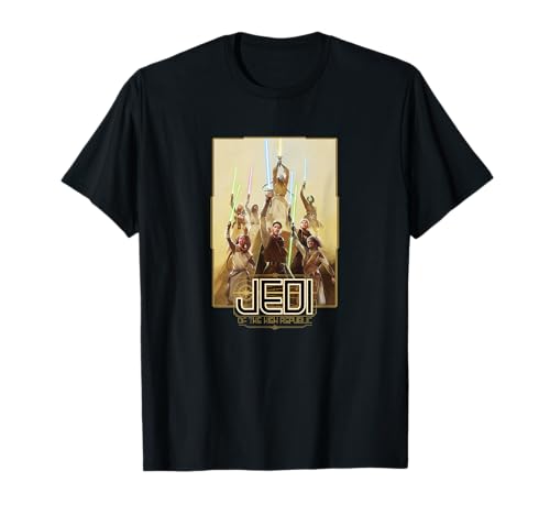 T-shirt Star Wars High Republic haut imprimé affiche Jedi pour vêtement homme et femme