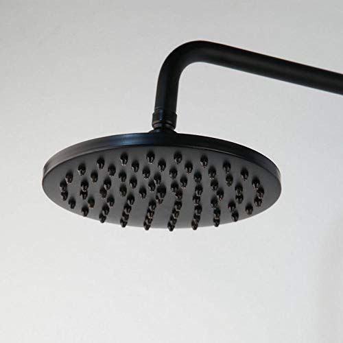 Colonne de douche noire mate avec mitigeur de baignoire chic