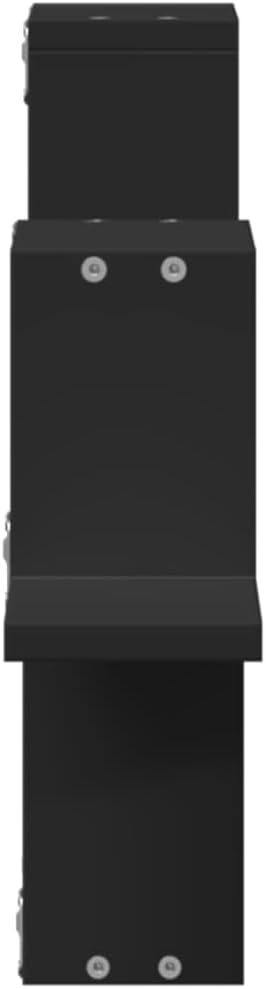 Wall Shelf Black 41.1"x3.9"x16.9" Engineered Wood, Modern Floating Ledge Shelves for Living Room, Bathroom, Bedroom Decor, Space-Saving Storage