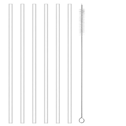 Yuecda Replacement Straw for Stanley Iceflow 30oz Reusable Clear Straws Compatible with Stanley IceFlow Flip 30oz Tumbler with Straw Cleaner Brush for Stanley
