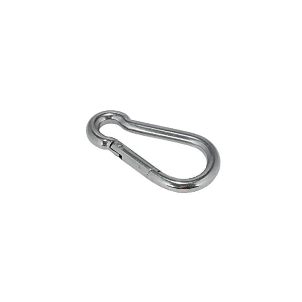 10 x Edelstahl V4A Karabiner Haken, 4x40 mm, V4A AISI 316