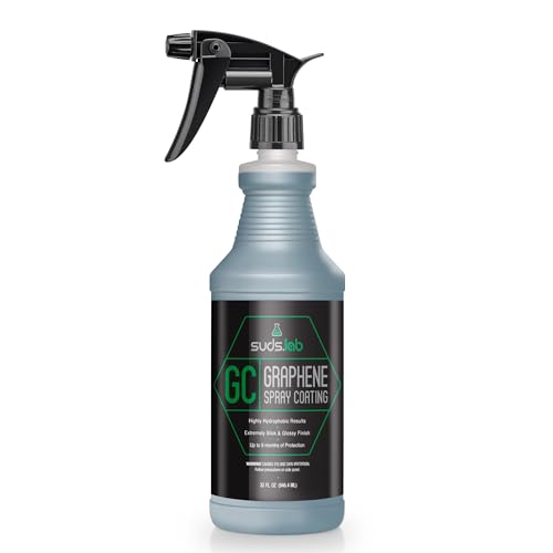 Suds Lab GC Graphene Spray Coating, Sprayable Graphene Oxide Coating for Cars, Boats, RV's & Motorcycles, for Extreme Gloss, Depth, Shine and Protection, 32 oz.