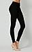 Premium Women's Stretch Dress Pants - Wear to Work - Ponte Treggings - Slim Leg with Buttons - Black - DP-SlimButtons-Black-L