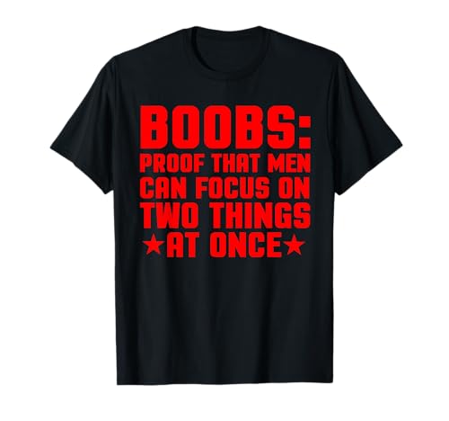 Divertido adulto humor tetas regalo fresco grosero travieso Boobies mordaza Camiseta