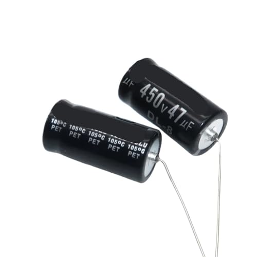 Condensadores 450V 47uF axiales de aluminio 16x32mm para filtros de fuentes de alimentación