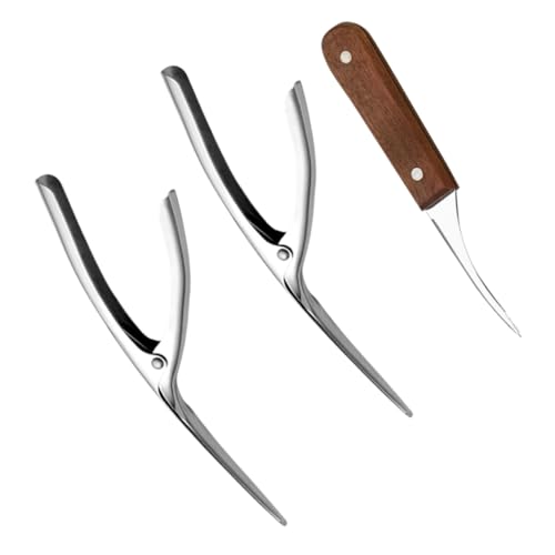 Alipis 3pezzi Sbucciatore per Gamberetti in Acciaio Inossidabile Utensili da Cucina Pratici per Sbucciare Gamberetti Strumenti da Cucina di Facile Utilizzo