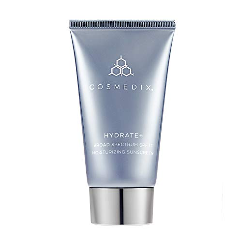 COSMEDIX Hydrate Plus Broad Spectrum SPF 17 Moisturizing Sunscreen, Anti-Aging Antioxidants, Improves Skin Elasticity, 2 Ounce