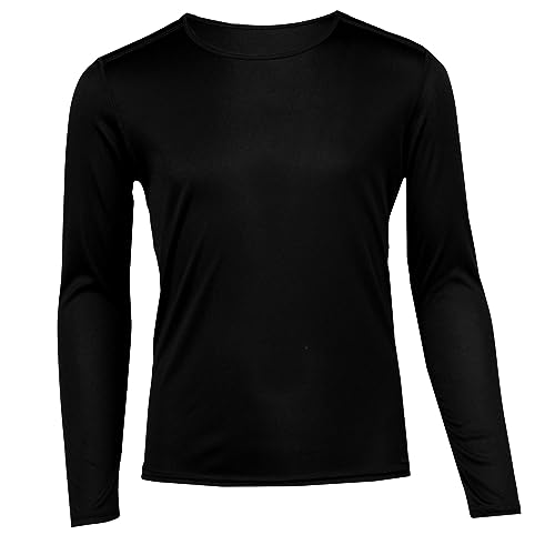 Hot Chillys Youth Pepper Skins Crewneck Moisture-Wicking Soft Midweight Thermal Long Sleeve Base Layer Top