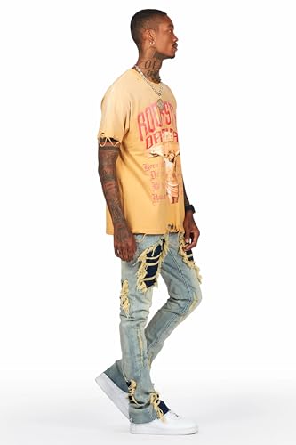 Men's Fateh Stacked Flare Jean3