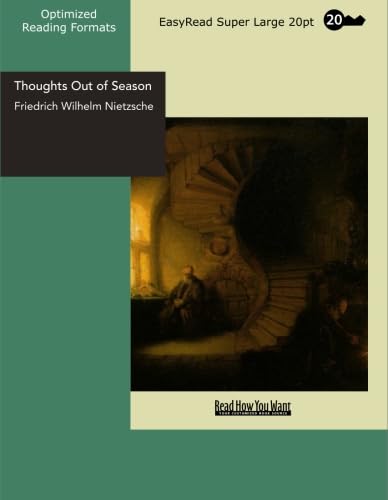 Thoughts Out of Season Part One: [EasyRead Supe... 1427014906 Book Cover
