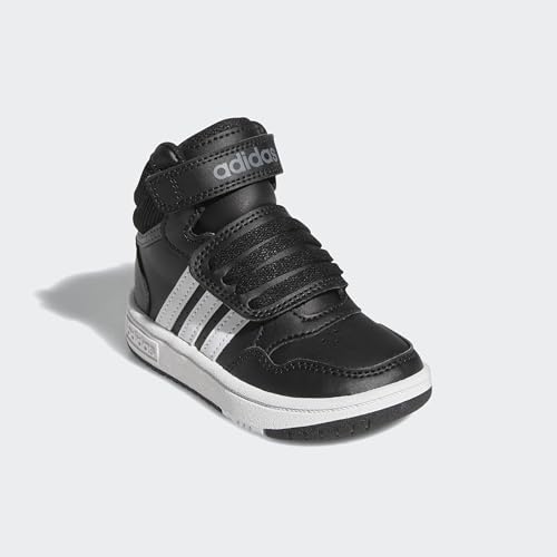 adidas Mixte bébé Hoops Mid Shoes, Core Black / Cloud White / Grey Six, 21 EU