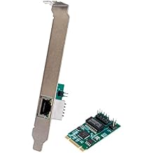 IO CREST 2.5 Gigabit Ethernet M.2 M+B Key Interface Card 10/100/1000/25000 Mbps RJ45 LAN Intel I225 Chipset,Black,SY-PEX24075