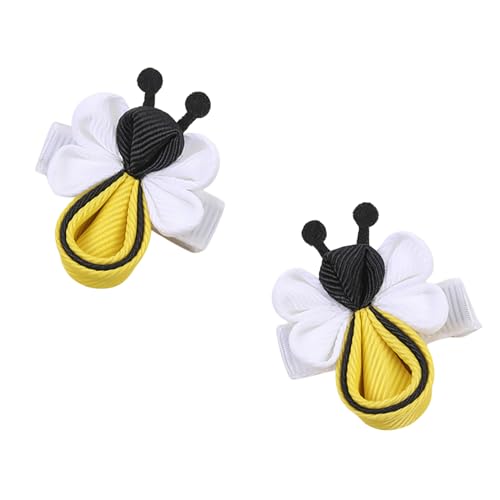 Yellow Hair Clip for Girls Cute Bee Hair Accessories Spring Hair Barrettes for Hair Styling Accessories Handmade Bee Hair Clips 2Pcs